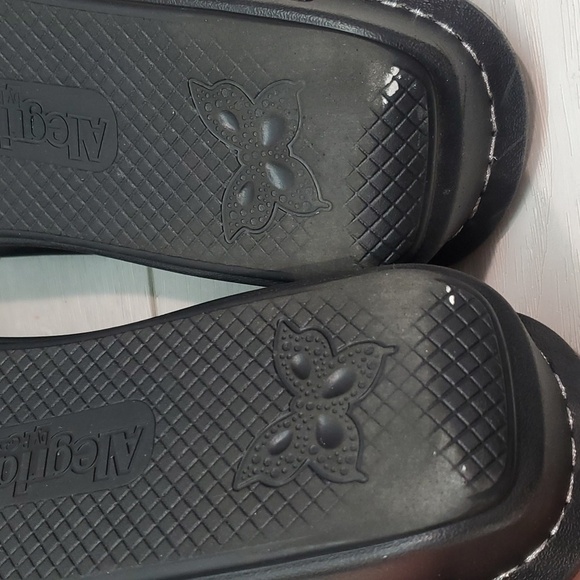 Alegria Women PEG-780 Leather Wedge Sandals shoes sz 41/10.5-11 - Picture 10 of 13